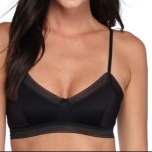 SAM ELDEMAN MESH BRALETTE SIZE MEDIUM BLACK MESH